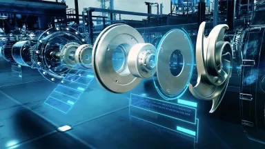 3D visualisation of the internal mechanisms of a machine, Image courtesy of Industrial 3D San Antonio
